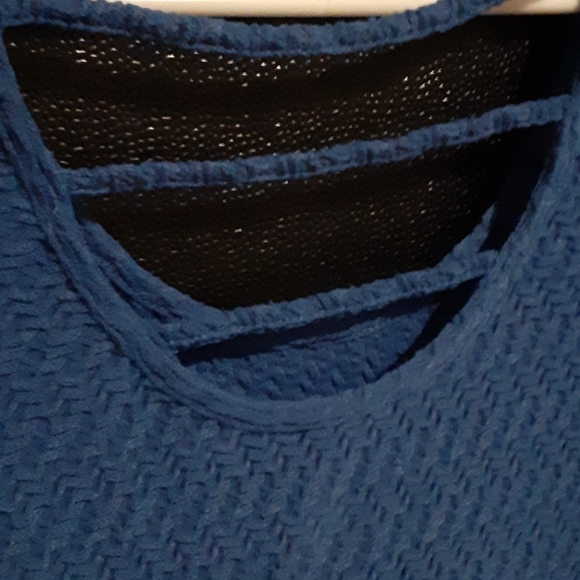 Blue Half Sleeve Dress - Picture 3 of 4